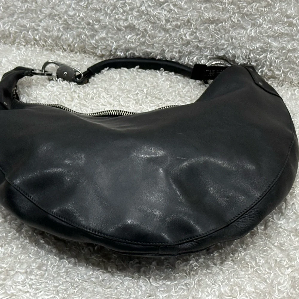 Gucci Black Leather Hobo Bag